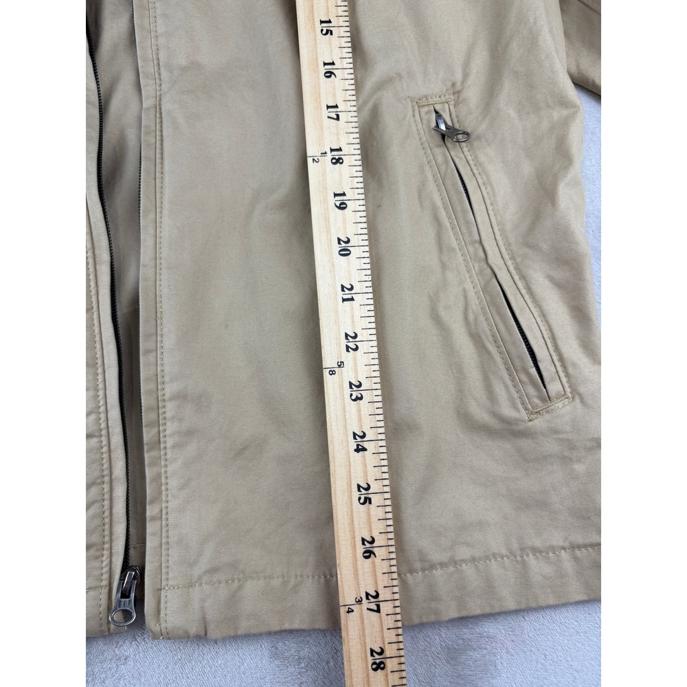 GAP Vintage Mens Barn Jacket Tan Cotton Zip Up Vintage 2004 Large 247222 - Picture 3 of 9
